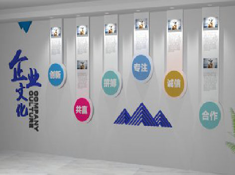 吉水企业文化墙需要传递什么办公文化？